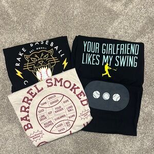 Lot of 4 baseball tees men’s large